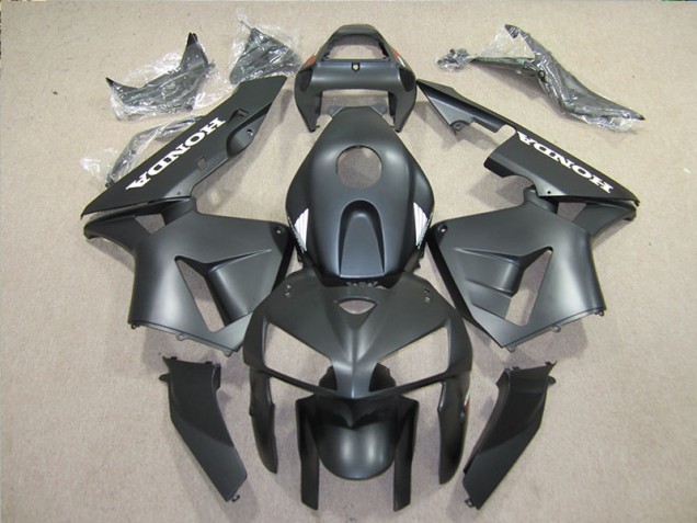2005-2006 Black CBR600RR Aftermarket Motorcycle Fairings 2005-2006 Black CBR600RR Aftermarket Motorcycle Fairings