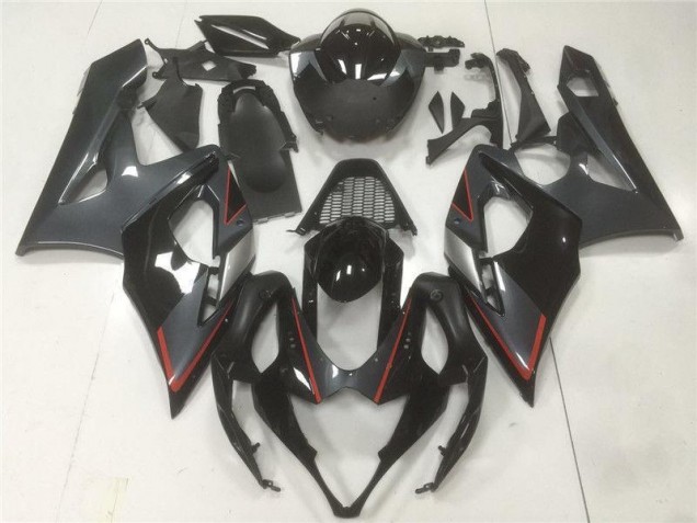 2005-2006 Black Grey GSXR 1000 Motorcycle Fairings 2005-2006 Black Grey GSXR 1000 Motorcycle Fairings