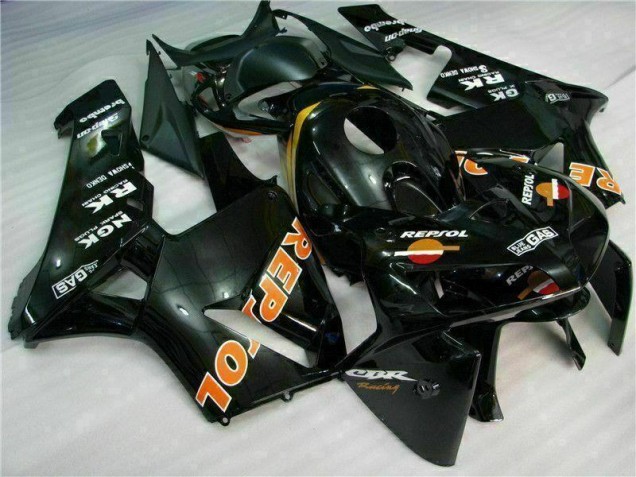 2005-2006 Black Repsol CBR600RR Motorcycle Fairings