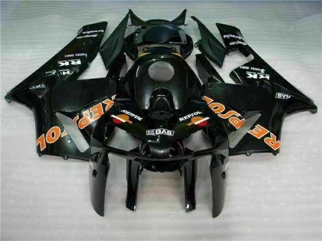 2005-2006 Black Repsol CBR600RR Motorcycle Fairings