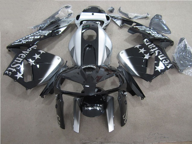 2005-2006 Black SevenStars CBR600RR Motorcycle Fairings 2005-2006 Black SevenStars CBR600RR Motorcycle Fairings