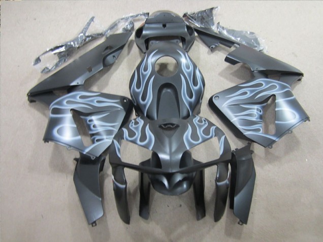 2005-2006 Black Silver Flame CBR600RR Motorcycle Fairings 2005-2006 Black Silver Flame CBR600RR Motorcycle Fairings