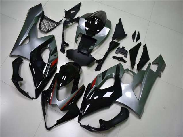 2005-2006 Black Silver GSXR 1000 Motorcycle Fairings 2005-2006 Black Silver GSXR 1000 Motorcycle Fairings