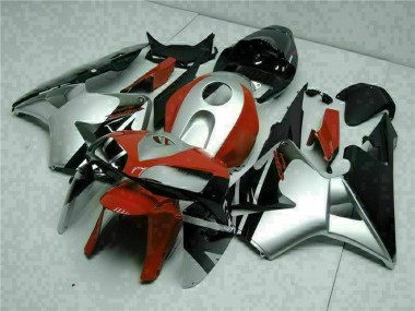 2005-2006 Black Silver Red CBR600RR Motorcycle Fairings