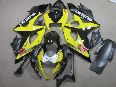 2005-2006 Black Yellow GSXR 1000 Motorcycle Fairings