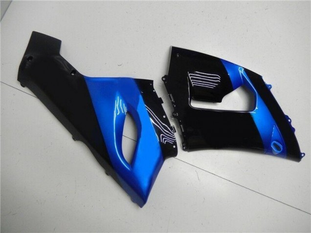2005-2006 Blue Black ZX6R Motorcycle Fairings 2005-2006 Blue Black ZX6R Motorcycle Fairings