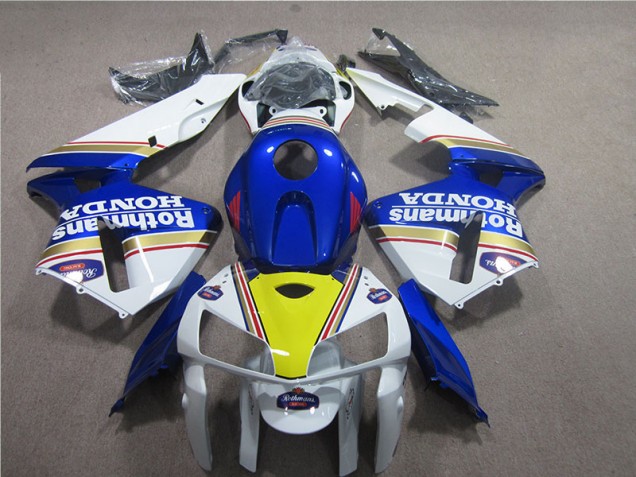 2005-2006 Blue White Rothmans CBR600RR Motorcycle Fairings 2005-2006 Blue White Rothmans CBR600RR Motorcycle Fairings