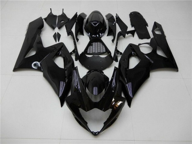 2005-2006 Glossy Black GSXR 1000 Motorcycle Fairings 2005-2006 Glossy Black GSXR 1000 Motorcycle Fairings
