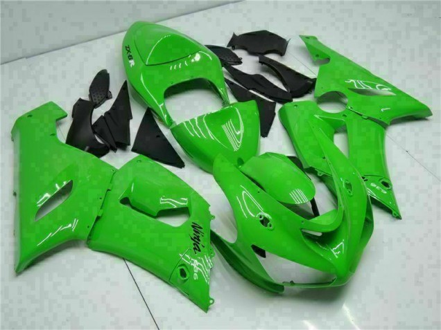 2005-2006 Green ZX6R Full Motorcycle Fairing Kits 2005-2006 Green ZX6R Full Motorcycle Fairing Kits