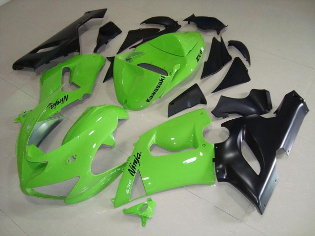 2005-2006 Lime Green ZX6R Motorcycle Fairings 2005-2006 Lime Green ZX6R Motorcycle Fairings