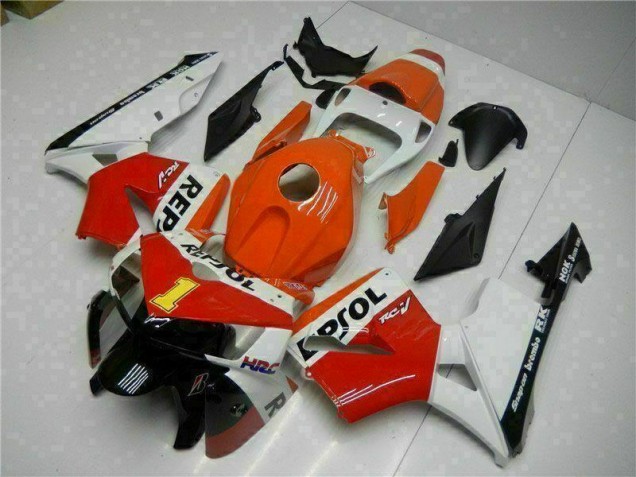 2005-2006 Orange Repsol CBR600RR Motorcycle Fairings 2005-2006 Orange Repsol CBR600RR Motorcycle Fairings