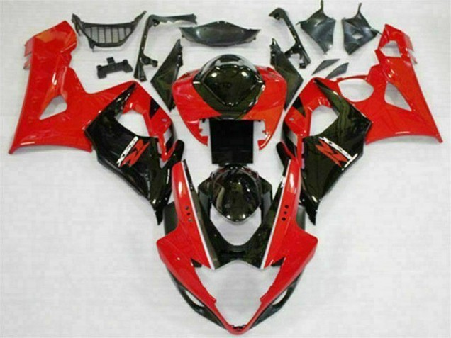 2005-2006 Red Black GSXR 1000 Motorcycle Bodywork 2005-2006 Red Black GSXR 1000 Motorcycle Bodywork
