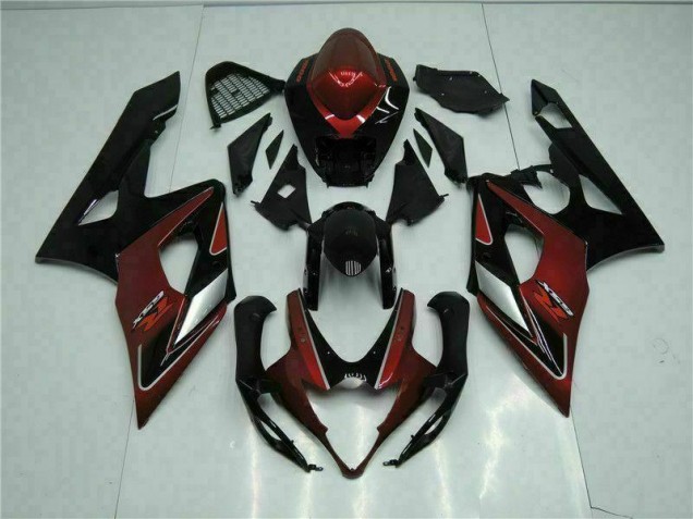 2005-2006 Red Black GSXR 1000 Motorcycle Fairing Kits & Plastic 2005-2006 Red Black GSXR 1000 Motorcycle Fairing Kits & Plastic