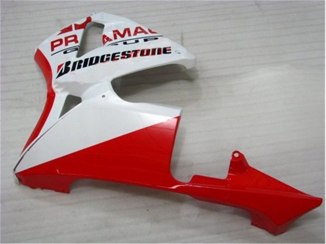 2005-2006 Red White CBR600RR Motorcycle Fairing Kits 2005-2006 Red White CBR600RR Motorcycle Fairing Kits