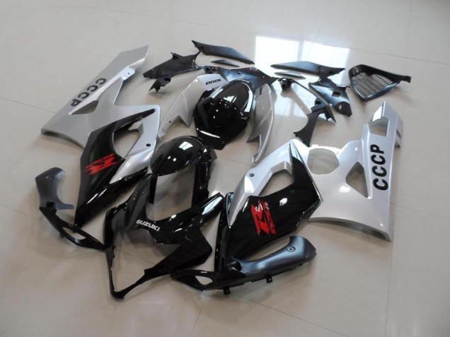 2005-2006 Silver Black GSXR 1000 Motorcycle Fairings 2005-2006 Silver Black GSXR 1000 Motorcycle Fairings