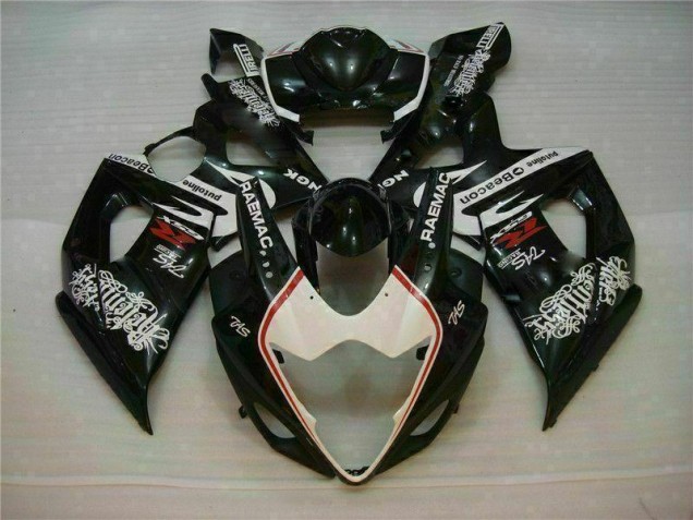 2005-2006 White Black GSXR 1000 Motorcycle Fairings 2005-2006 White Black GSXR 1000 Motorcycle Fairings