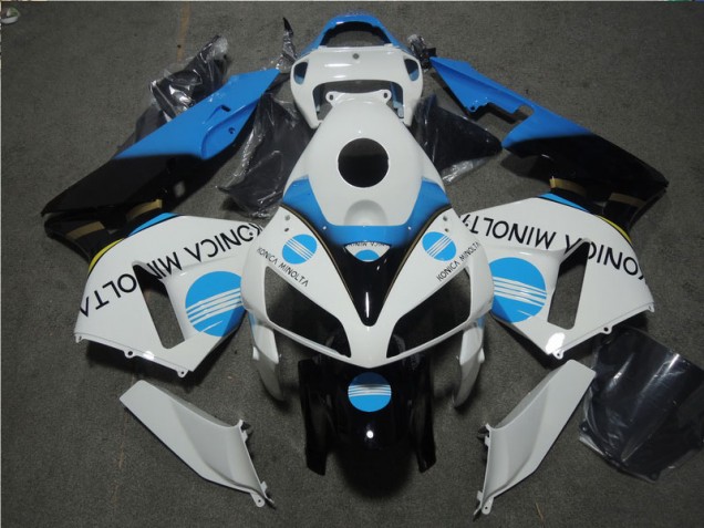 2005-2006 White Blue Konica Minolta CBR600RR Motorcycle Fairing 2005-2006 White Blue Konica Minolta CBR600RR Motorcycle Fairing