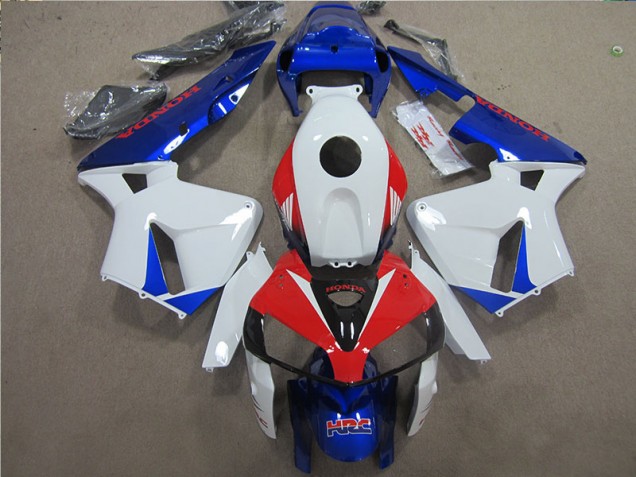 2005-2006 White Blue Red HRC CBR600RR Motorcycle Fairing 2005-2006 White Blue Red HRC CBR600RR Motorcycle Fairing