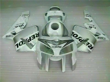 2005-2006 White Repsol CBR600RR Motorcycle Fairing