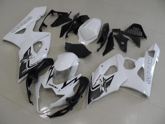 2005-2006 White and Black GSXR 1000 Motorcycle Fairings 2005-2006 White and Black GSXR 1000 Motorcycle Fairings