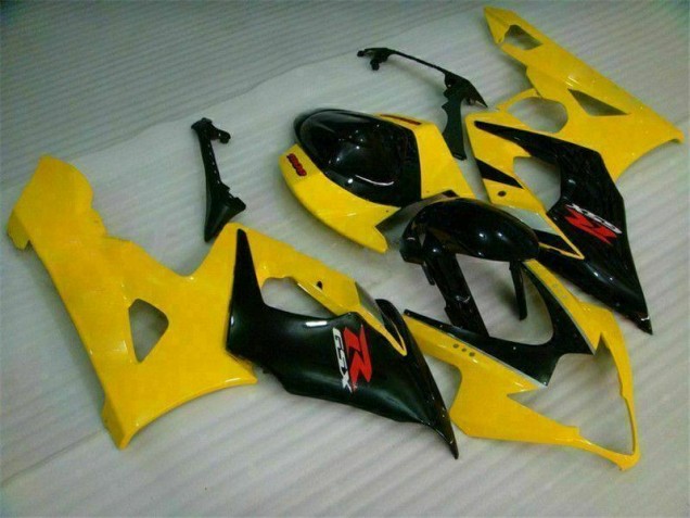 2005-2006 Yellow Black GSXR 1000 Motorcycle Fairing 2005-2006 Yellow Black GSXR 1000 Motorcycle Fairing