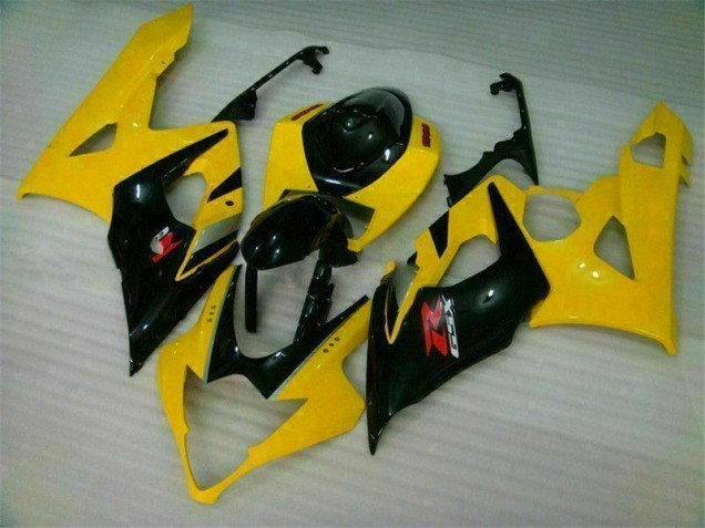 2005-2006 Yellow Black GSXR 1000 Motorcycle Fairing 2005-2006 Yellow Black GSXR 1000 Motorcycle Fairing