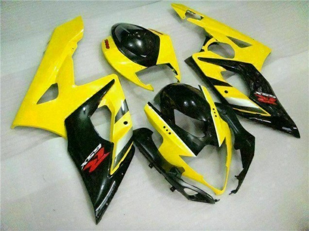 2005-2006 Yellow Black GSXR 1000 Motorcycle Fairings