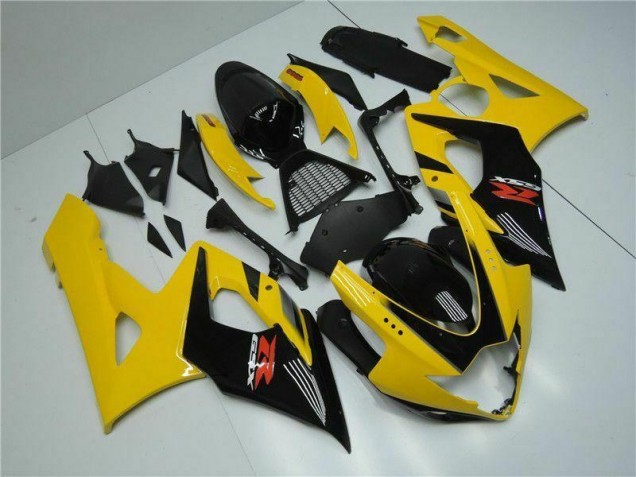 2005-2006 Yellow GSXR 1000 Motorcycle Fairings 2005-2006 Yellow GSXR 1000 Motorcycle Fairings