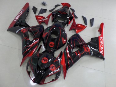 2006-2007 Black Bacardi CBR1000RR Motorcycle Fairings