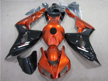 2006-2007 Black Orange CBR1000RR Motorcycle Fairings