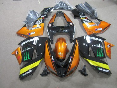 2006-2007 Black Orange Monster ZX10R Motorcycle Fairings