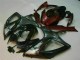 2006-2007 Black Red GSXR 600/750 Motorcycle Fairings