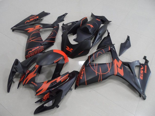 2006-2007 Black Red GSXR 750 Motorcycle Bodywork 2006-2007 Black Red GSXR 750 Motorcycle Bodywork