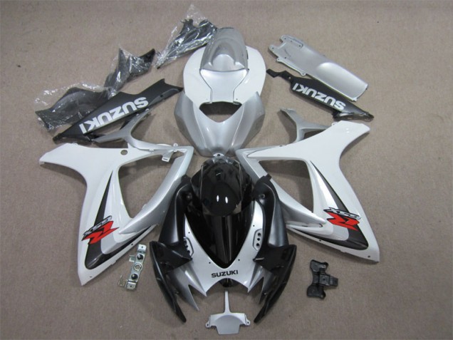 2006-2007 Black White GSXR 600 Motorcycle Fairings 2006-2007 Black White GSXR 600 Motorcycle Fairings