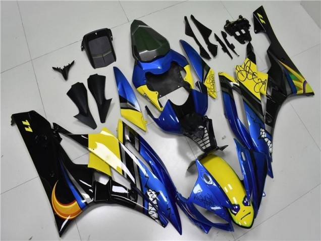 2006-2007 Blue Shark YZF R6 Motorcycle Fairings 2006-2007 Blue Shark YZF R6 Motorcycle Fairings