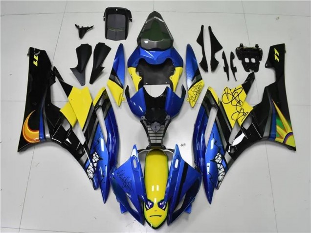 2006-2007 Blue Shark YZF R6 Motorcycle Fairings 2006-2007 Blue Shark YZF R6 Motorcycle Fairings