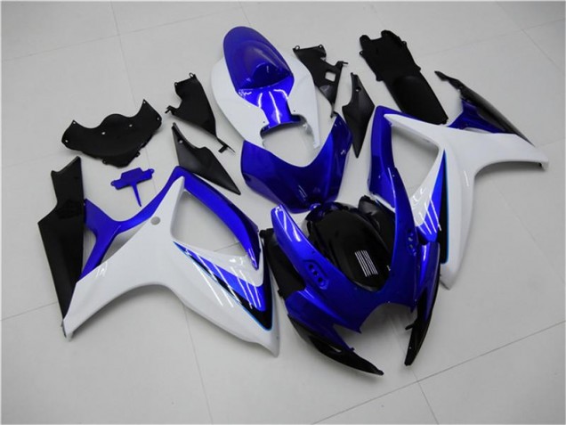2006-2007 Blue White GSXR 600/750 Motorcycle Fairing Kits 2006-2007 Blue White GSXR 600/750 Motorcycle Fairing Kits
