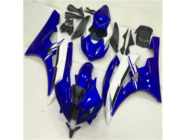 2006-2007 Blue White YZF R6 Motorcycle Fairings 2006-2007 Blue White YZF R6 Motorcycle Fairings