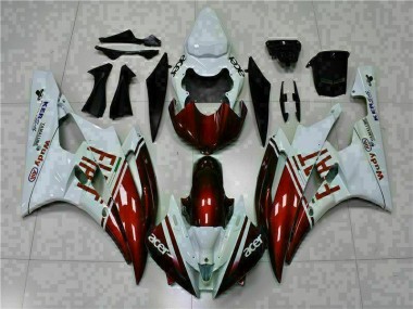 2006-2007 Brown White YZF R6 Motorcycle Fairings