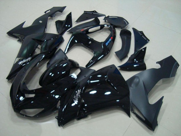 2006-2007 Glossy Black Matte Black ZX10R Motorcycle Fairings 2006-2007 Glossy Black Matte Black ZX10R Motorcycle Fairings