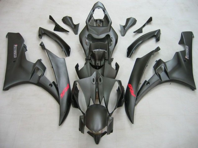 2006-2007 Matte Black YZF R6 Motorcycle Fairing 2006-2007 Matte Black YZF R6 Motorcycle Fairing
