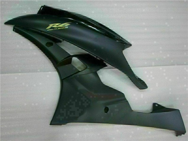 2006-2007 Matte Black YZF R6 Motorcycle Fairings 2006-2007 Matte Black YZF R6 Motorcycle Fairings