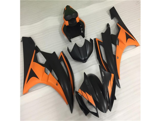 2006-2007 Orange Black YZF R6 Motorcycle Fairing