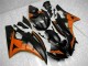 2006-2007 Orange Black YZF R6 Motorcycle Fairings 2006-2007 Orange Black YZF R6 Motorcycle Fairings