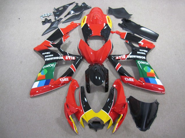 2006-2007 Red Black Green GSXR 750 Motorcycle Fairings 2006-2007 Red Black Green GSXR 750 Motorcycle Fairings