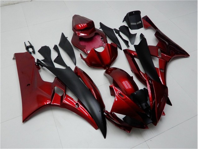 2006-2007 Red Black YZF R6 Motorcycle Fairing 2006-2007 Red Black YZF R6 Motorcycle Fairing