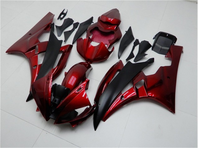 2006-2007 Red Black YZF R6 Motorcycle Fairing 2006-2007 Red Black YZF R6 Motorcycle Fairing