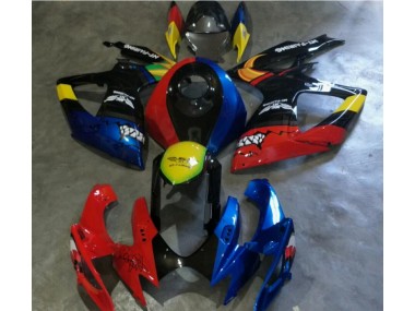 2006-2007 Red Blue GSXR 600/750 Motorcycle Fairings