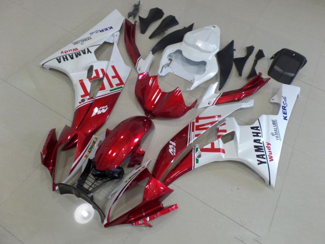 2006-2007 Red Fiat YZF R6 Motorcycle Fairings 2006-2007 Red Fiat YZF R6 Motorcycle Fairings
