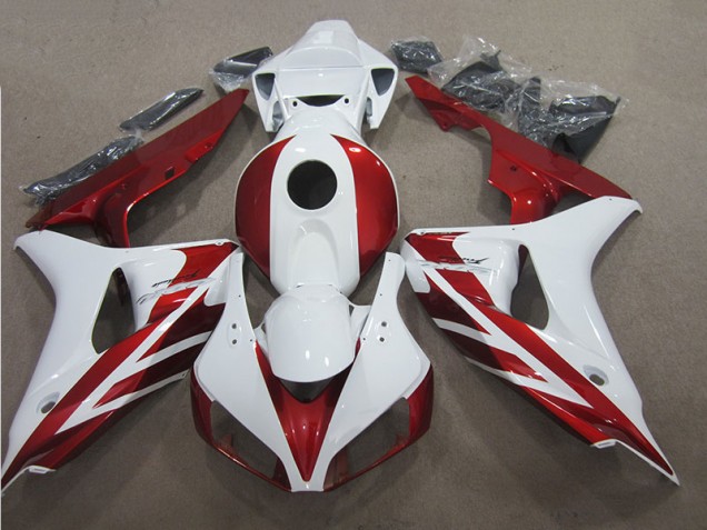 2006-2007 Red White CBR1000RR Motorcycle Fairing 2006-2007 Red White CBR1000RR Motorcycle Fairing